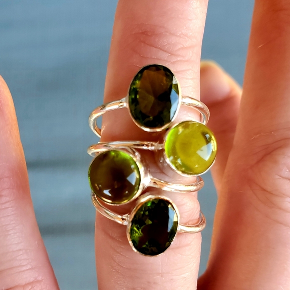 New Peridot Silver Ring. - Picture 7 of 8